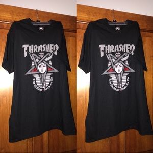 UNISEX THRASHER 666 BLACK SHORT SLEEVE!!!
